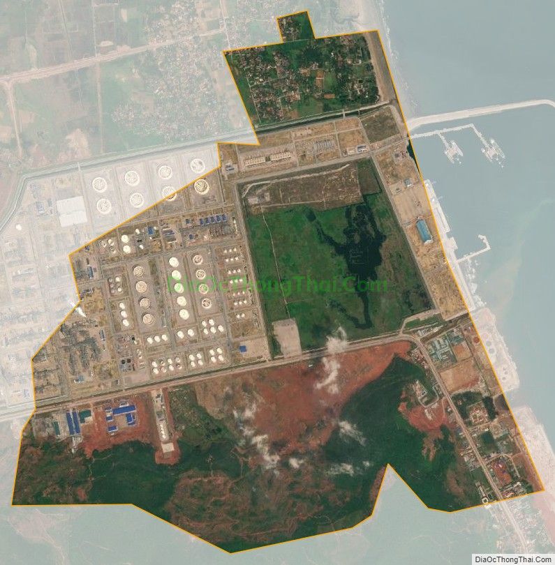 Bản đồ vệ tinh xã Hải Yến, thị xã Nghi Sơn