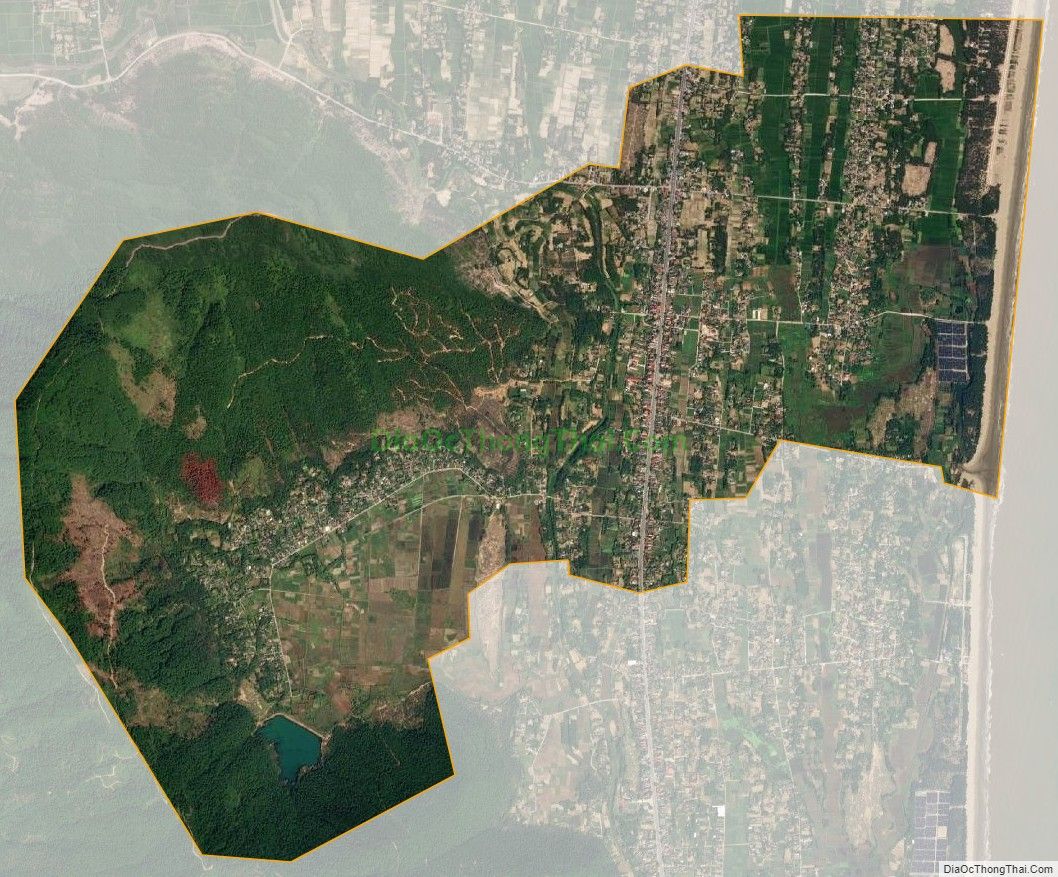 Bản đồ vệ tinh phường Tân Dân, thị xã Nghi Sơn