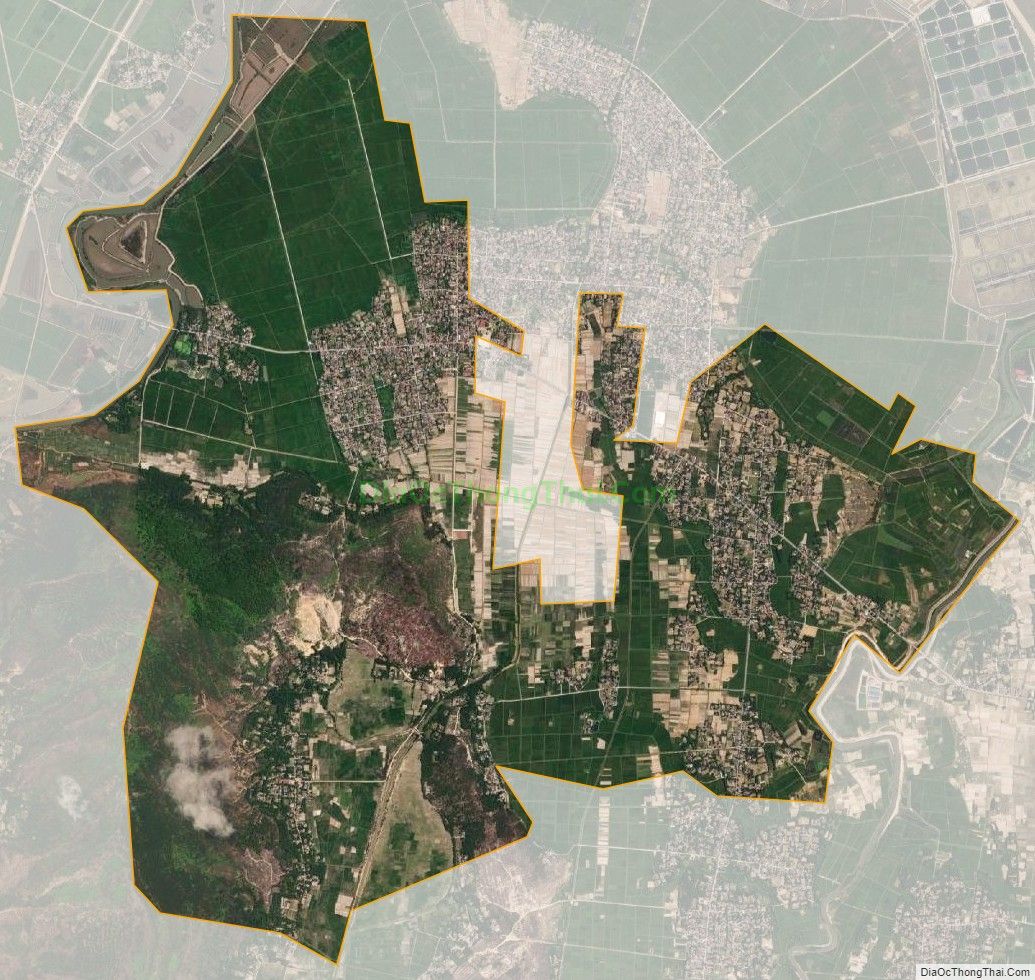 Bản đồ vệ tinh xã Thanh Sơn, thị xã Nghi Sơn
