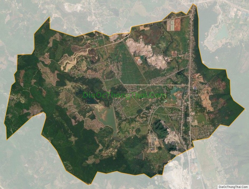 Bản đồ vệ tinh xã Trường Lâm, thị xã Nghi Sơn