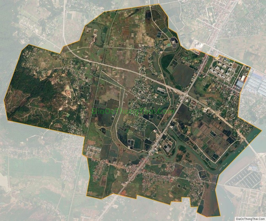 Bản đồ vệ tinh phường Xuân Lâm, thị xã Nghi Sơn
