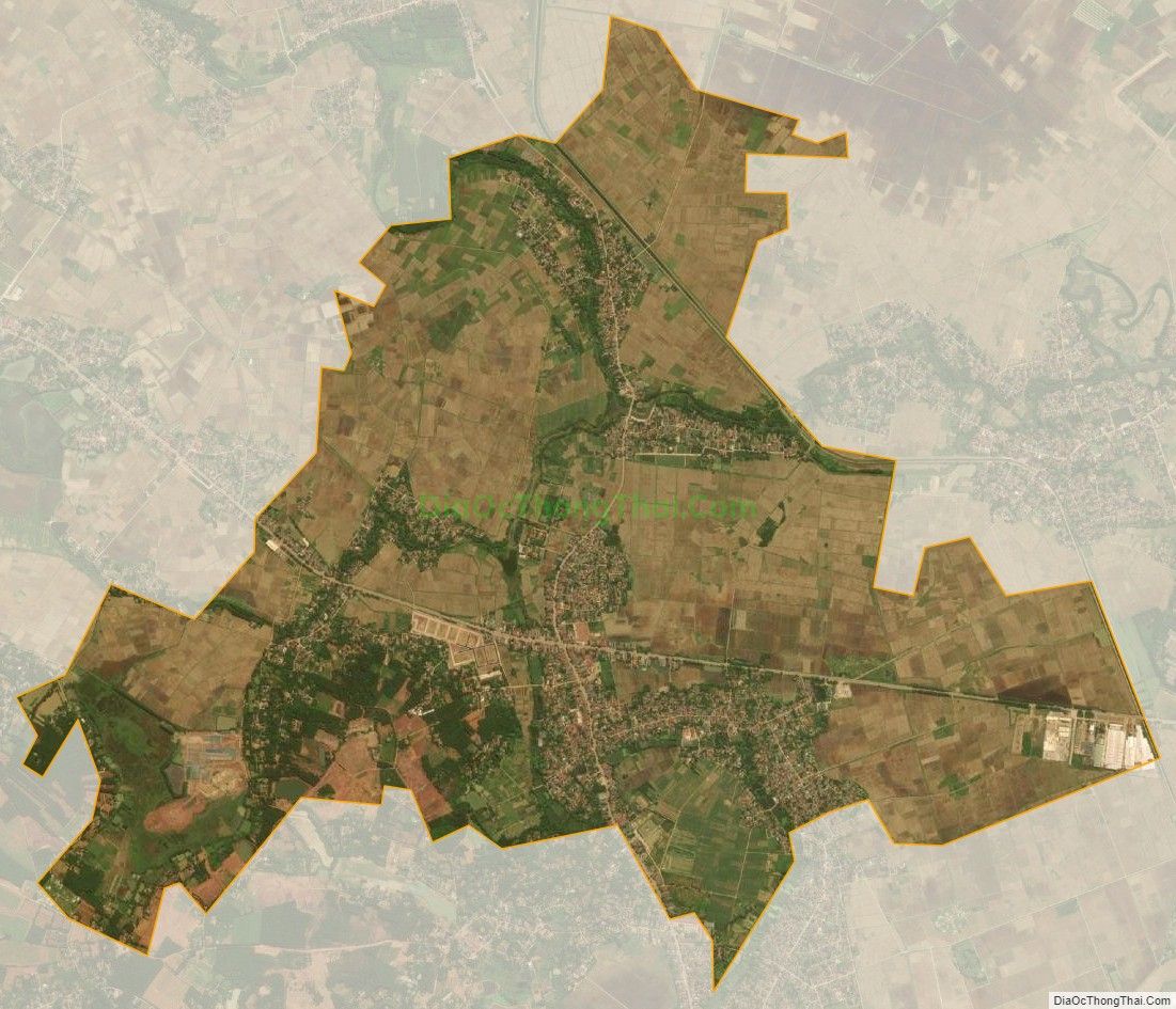 Bản đồ vệ tinh xã Dân Lực, huyện Triệu Sơn