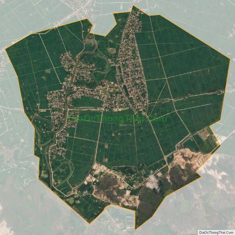 Bản đồ vệ tinh xã Đồng Thắng, huyện Triệu Sơn