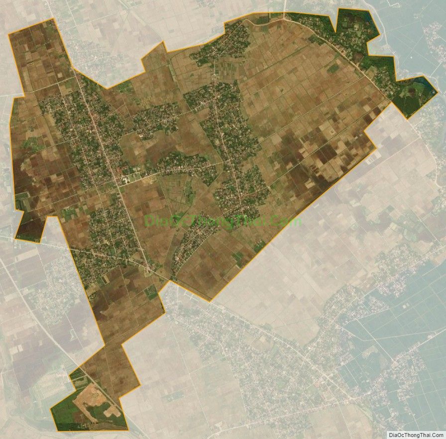 Bản đồ vệ tinh xã Khuyến Nông, huyện Triệu Sơn
