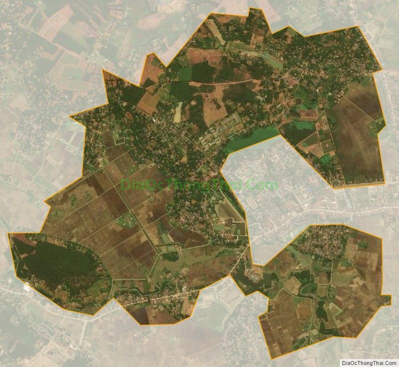 Bản đồ vệ tinh xã Minh Sơn, huyện Triệu Sơn