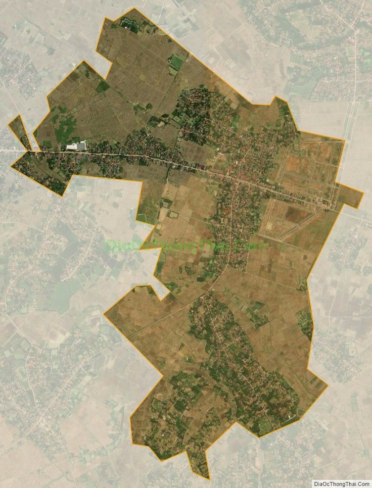Bản đồ vệ tinh xã Thọ Dân, huyện Triệu Sơn