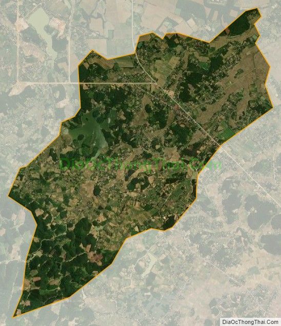 Bản đồ vệ tinh xã Thọ Sơn, huyện Triệu Sơn