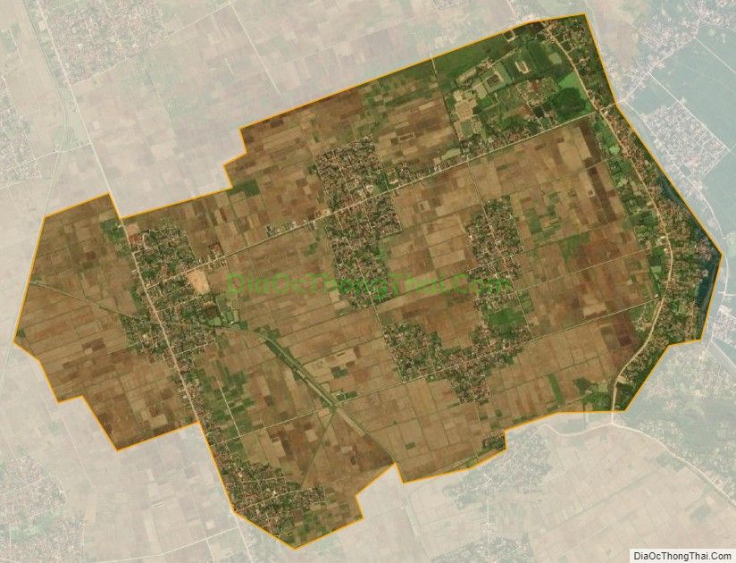 Bản đồ vệ tinh xã Tiến Nông, huyện Triệu Sơn