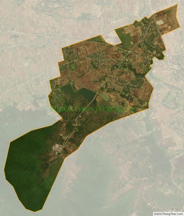 Bản đồ vệ tinh xã Vân Sơn, huyện Triệu Sơn