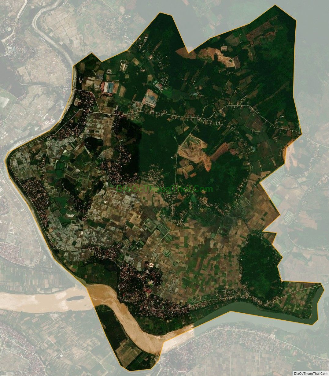 Bản đồ vệ tinh xã Vĩnh Hòa, huyện Vĩnh Lộc