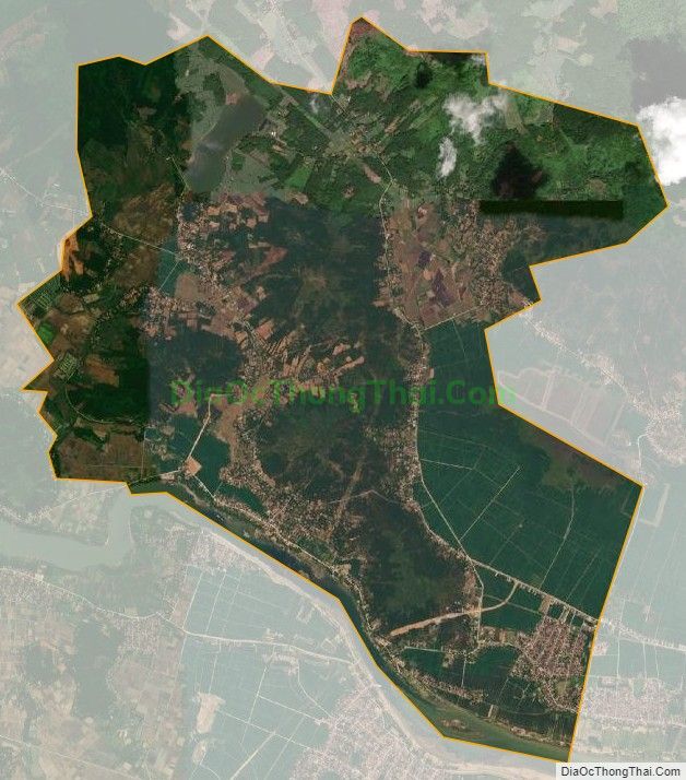 Bản đồ vệ tinh xã Vĩnh Hùng, huyện Vĩnh Lộc
