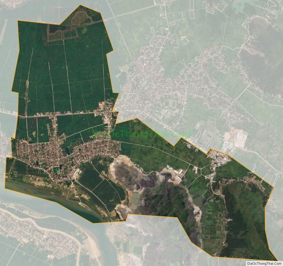 Bản đồ vệ tinh xã Vĩnh Minh (cũ), huyện Vĩnh Lộc