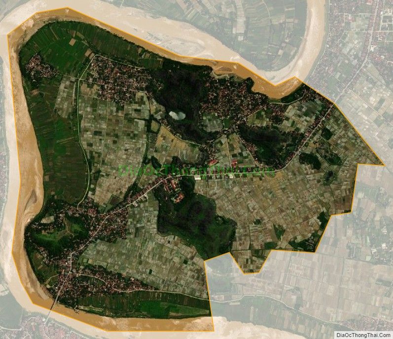 Bản đồ vệ tinh xã Vĩnh Ninh (cũ), huyện Vĩnh Lộc