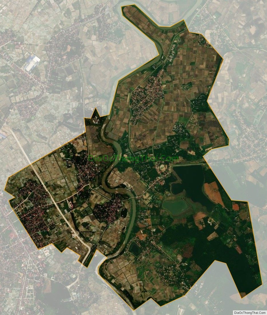 Bản đồ vệ tinh xã Vĩnh Phúc, huyện Vĩnh Lộc