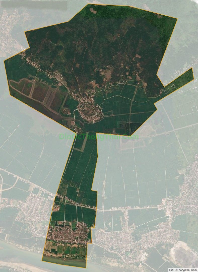 Bản đồ vệ tinh xã Vĩnh Tân (cũ), huyện Vĩnh Lộc
