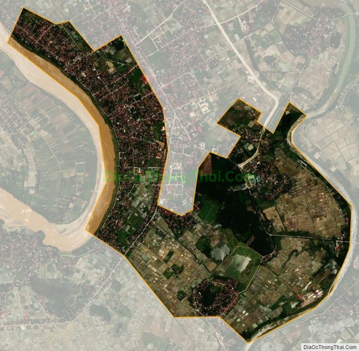 Bản đồ vệ tinh xã Vĩnh Thành (cũ), huyện Vĩnh Lộc