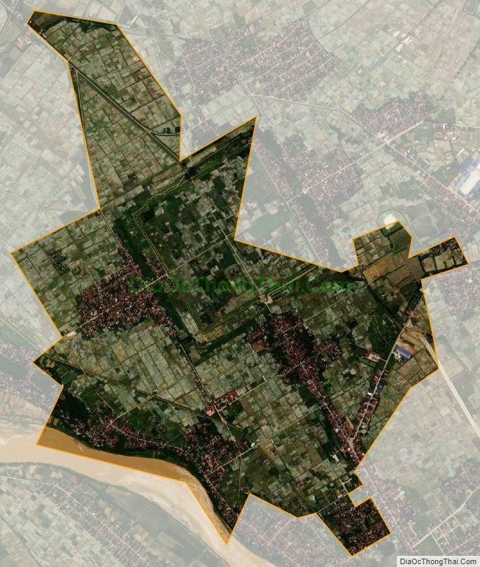 Bản đồ vệ tinh xã Vĩnh Tiến, huyện Vĩnh Lộc