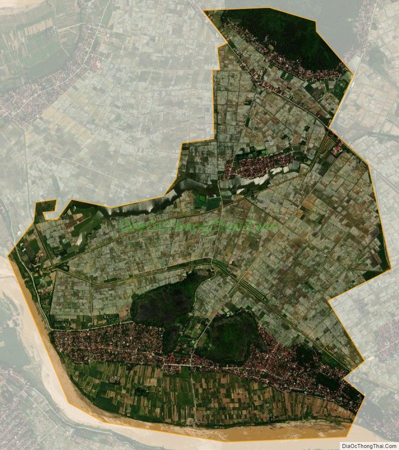 Bản đồ vệ tinh xã Vĩnh Yên, huyện Vĩnh Lộc