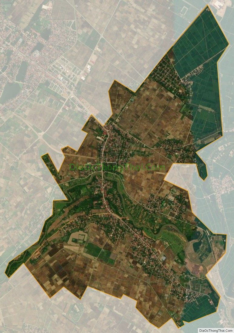Bản đồ vệ tinh xã Định Bình, huyện Yên Định