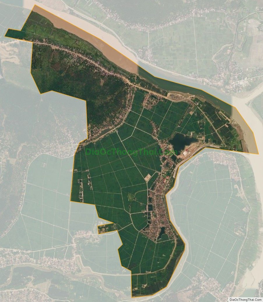 Bản đồ vệ tinh xã Định Công, huyện Yên Định