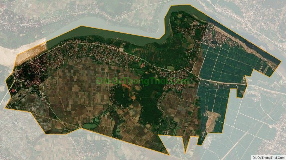 Bản đồ vệ tinh xã Định Hải, huyện Yên Định