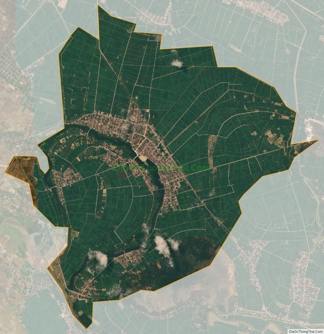 Bản đồ vệ tinh xã Định Hòa, huyện Yên Định