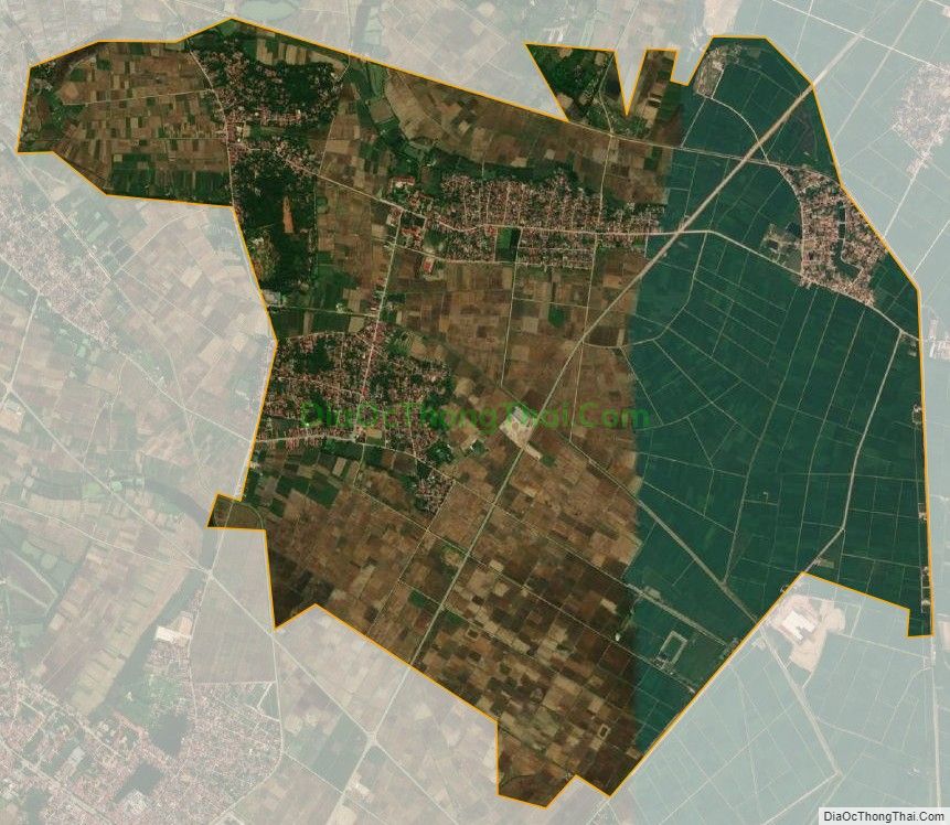 Bản đồ vệ tinh xã Định Hưng, huyện Yên Định
