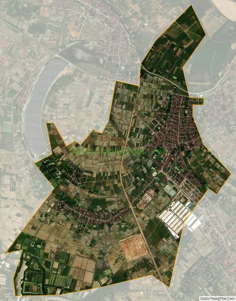 Bản đồ vệ tinh xã Định Liên, huyện Yên Định