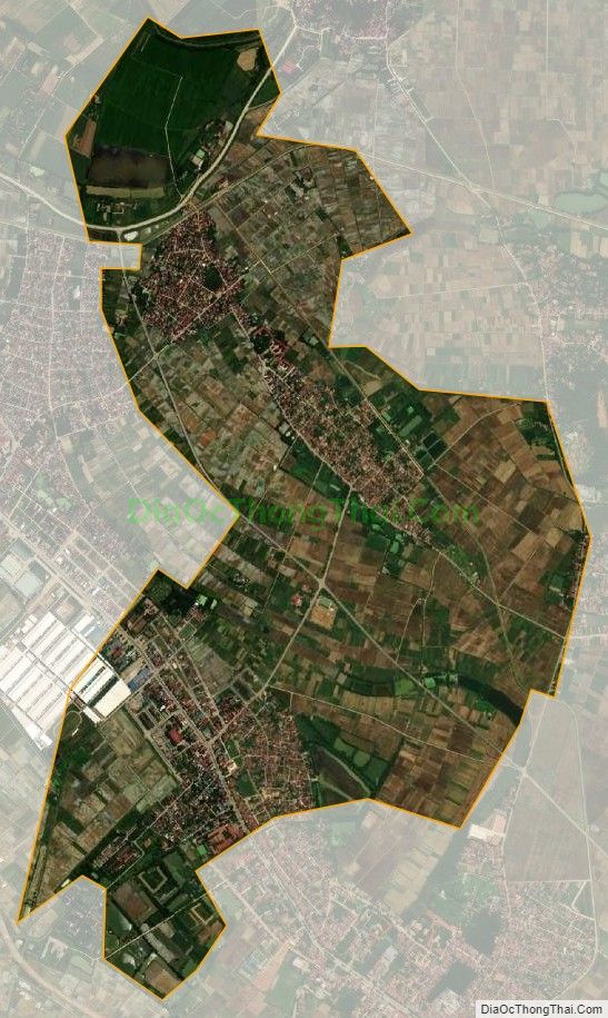 Bản đồ vệ tinh xã Định Long, huyện Yên Định