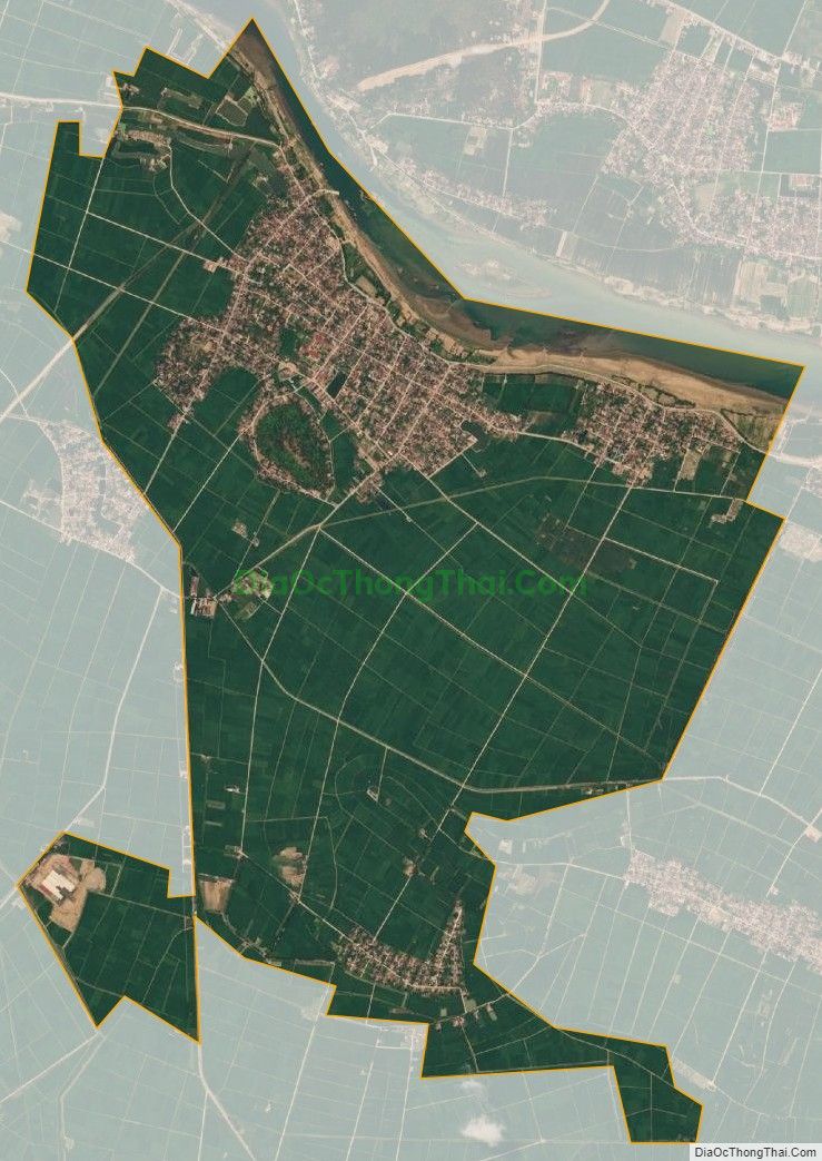 Bản đồ vệ tinh xã Định Tân, huyện Yên Định
