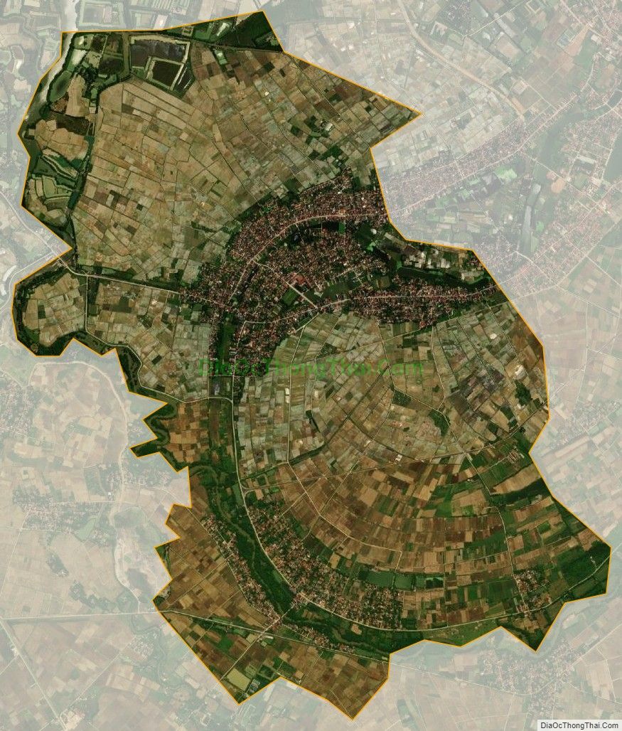 Bản đồ vệ tinh xã Định Tăng, huyện Yên Định