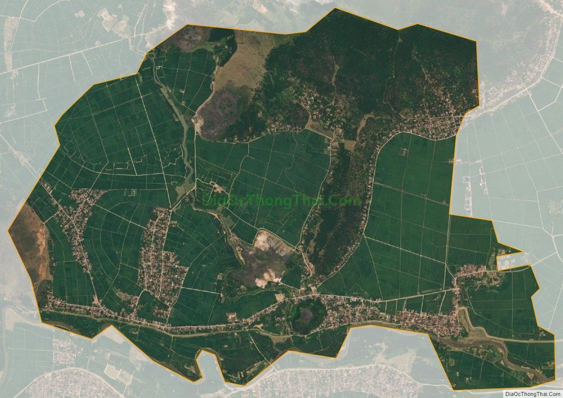 Bản đồ vệ tinh xã Định Thành, huyện Yên Định