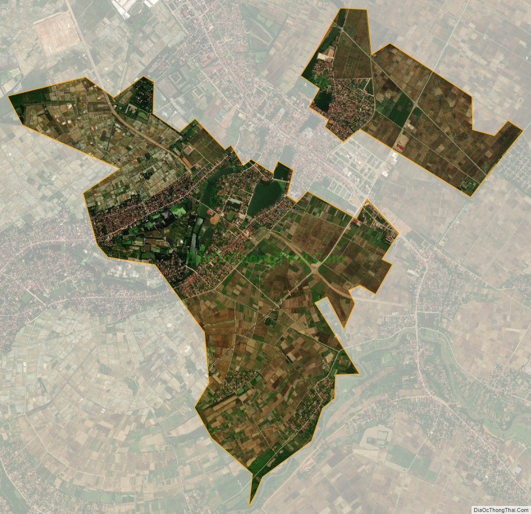 Bản đồ vệ tinh xã Định Tường (cũ), huyện Yên Định