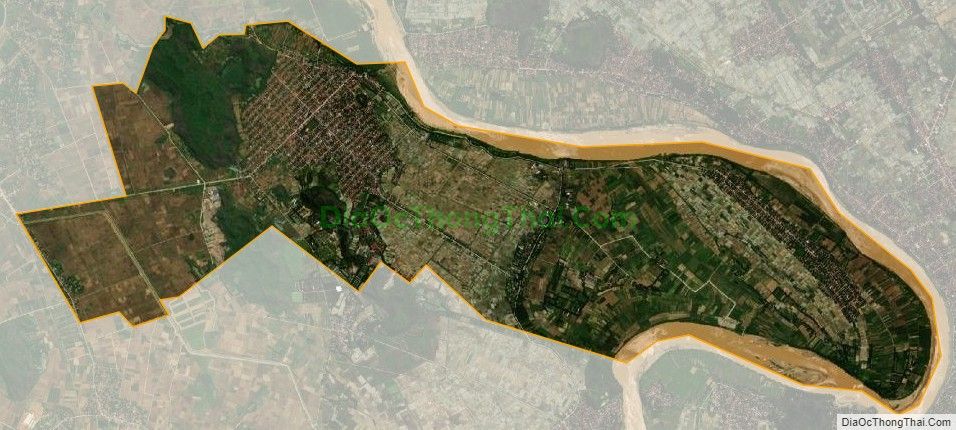 Bản đồ vệ tinh thị trấn Quý Lộc, huyện Yên Định