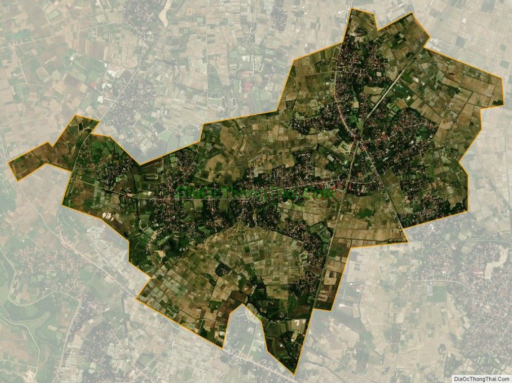 Bản đồ vệ tinh xã Yên Hùng, huyện Yên Định