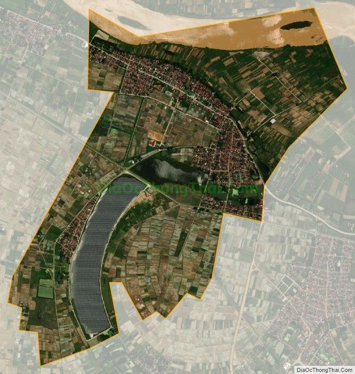 Bản đồ vệ tinh xã Yên Thái, huyện Yên Định