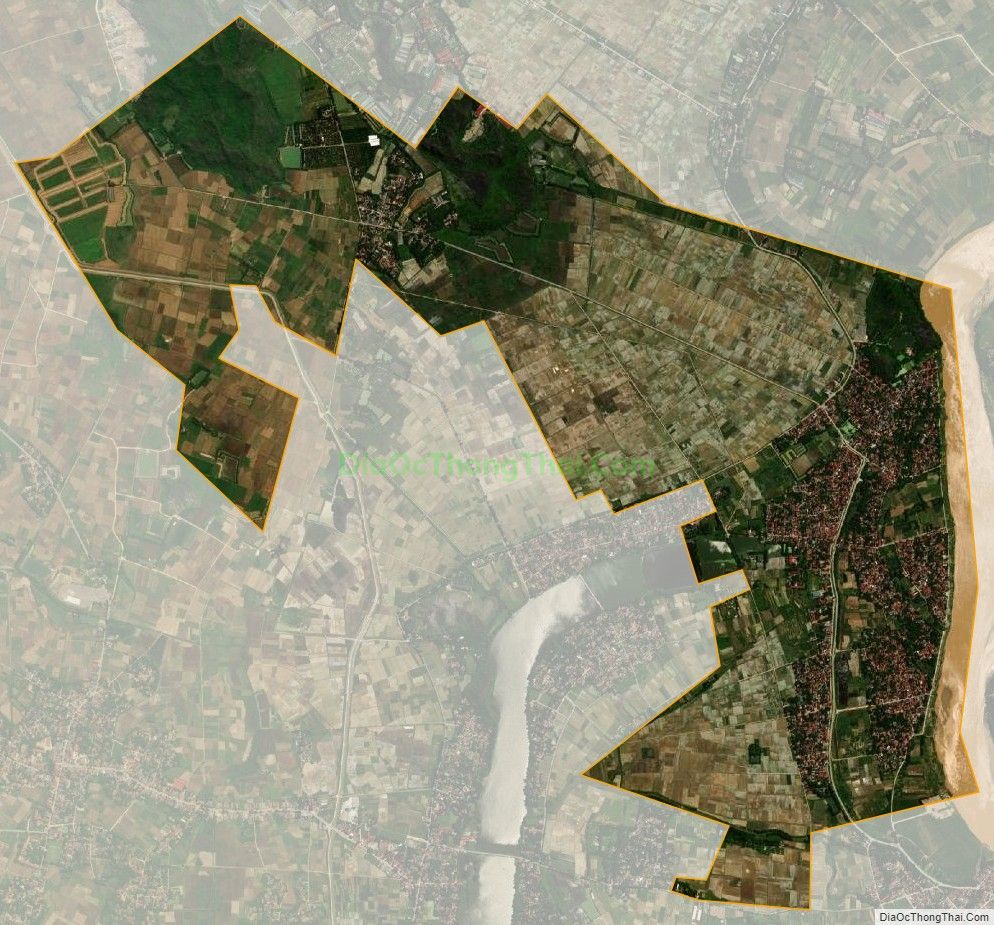 Bản đồ vệ tinh xã Yên Thọ, huyện Yên Định