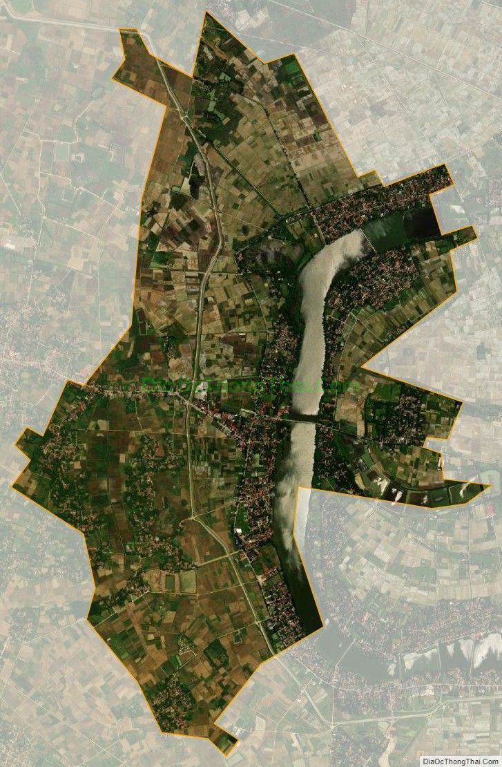 Bản đồ vệ tinh xã Yên Trung, huyện Yên Định