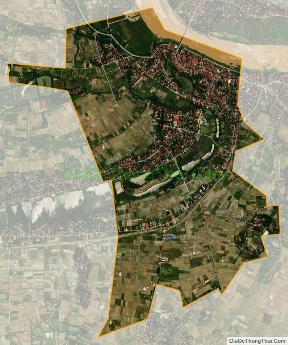 Bản đồ vệ tinh xã Yên Trường, huyện Yên Định