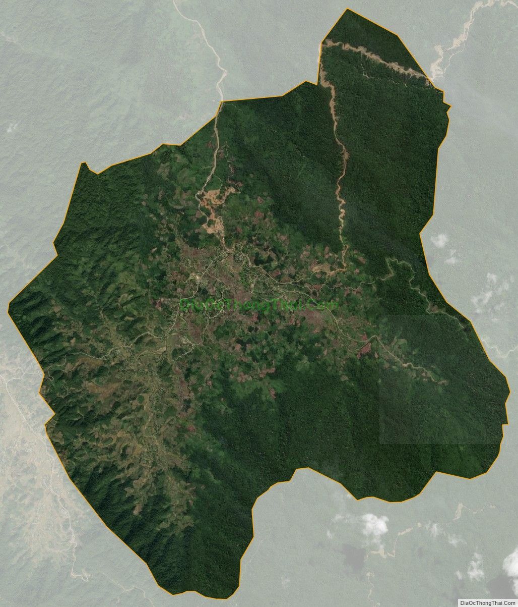 Bản đồ vệ tinh xã A Roàng, huyện A Lưới