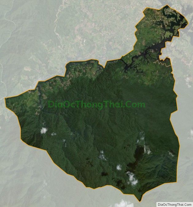 Bản đồ vệ tinh xã Hồng Thái, huyện A Lưới
