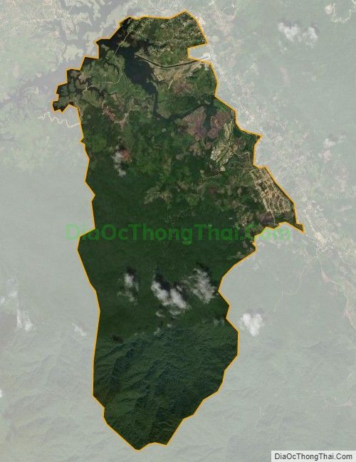 Bản đồ vệ tinh xã Hồng Thượng, huyện A Lưới
