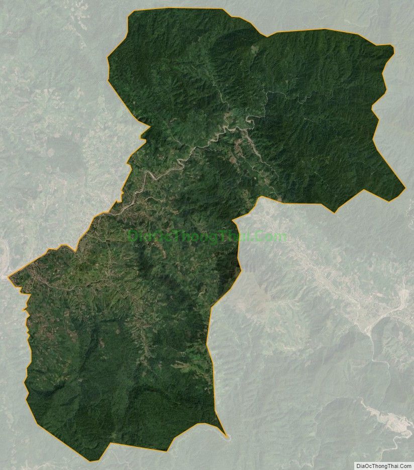 Bản đồ vệ tinh xã Hồng Thủy, huyện A Lưới