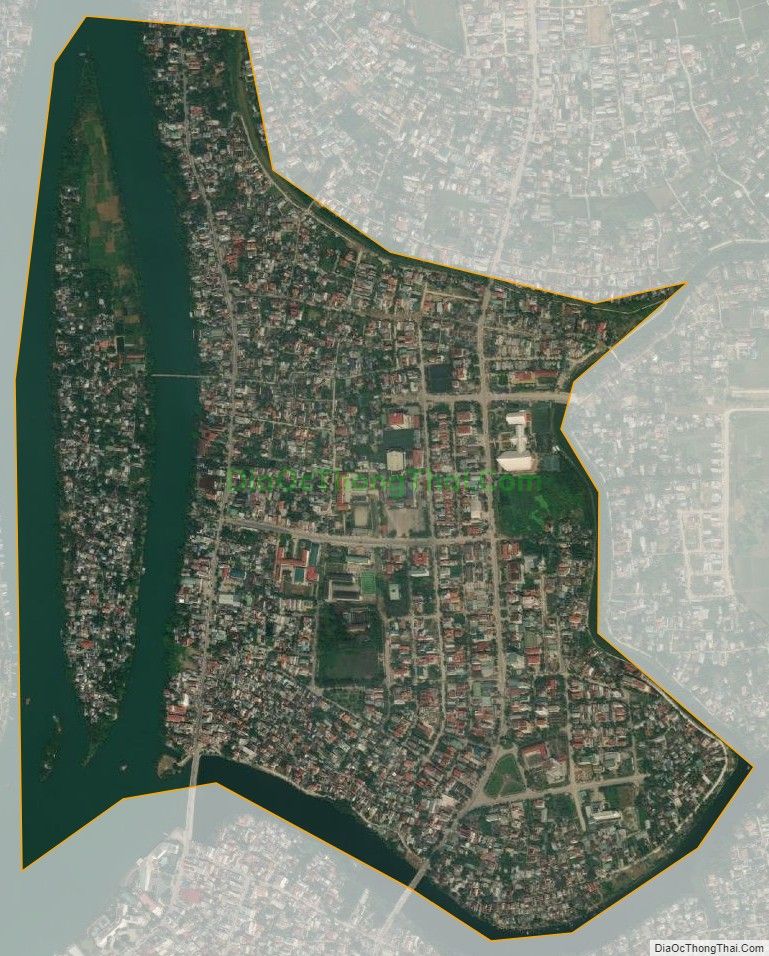 Bản đồ vệ tinh phường Vỹ Dạ, thành phố Huế