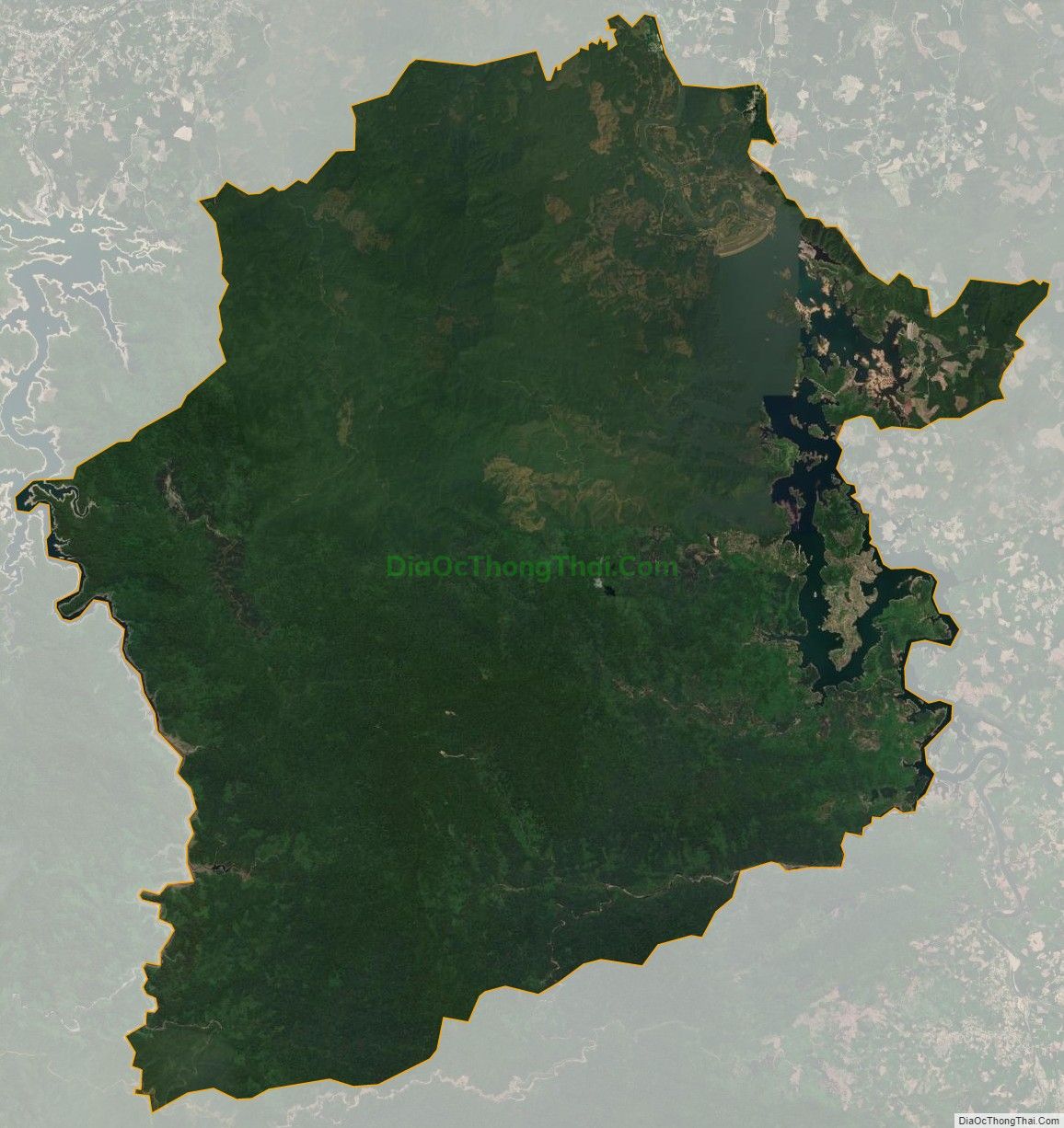 Bản đồ vệ tinh xã Dương Hòa, thị xã Hương Thủy