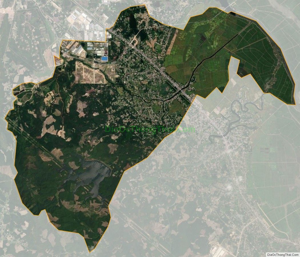 Bản đồ vệ tinh xã Thủy Phù, thị xã Hương Thủy