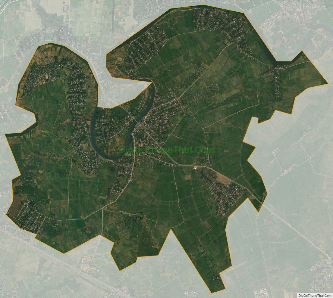 Bản đồ vệ tinh xã Hương Toàn, thị xã Hương Trà