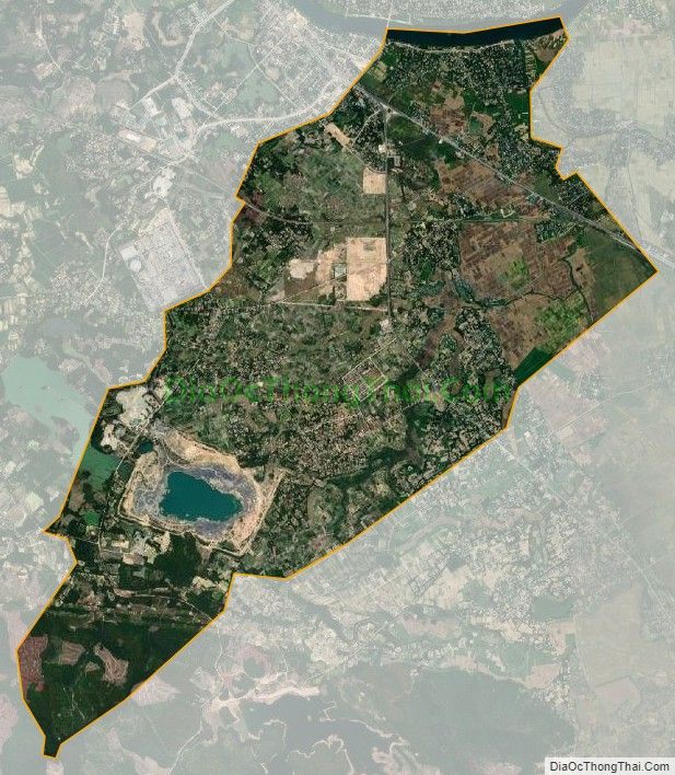 Bản đồ vệ tinh phường Hương Văn, thị xã Hương Trà