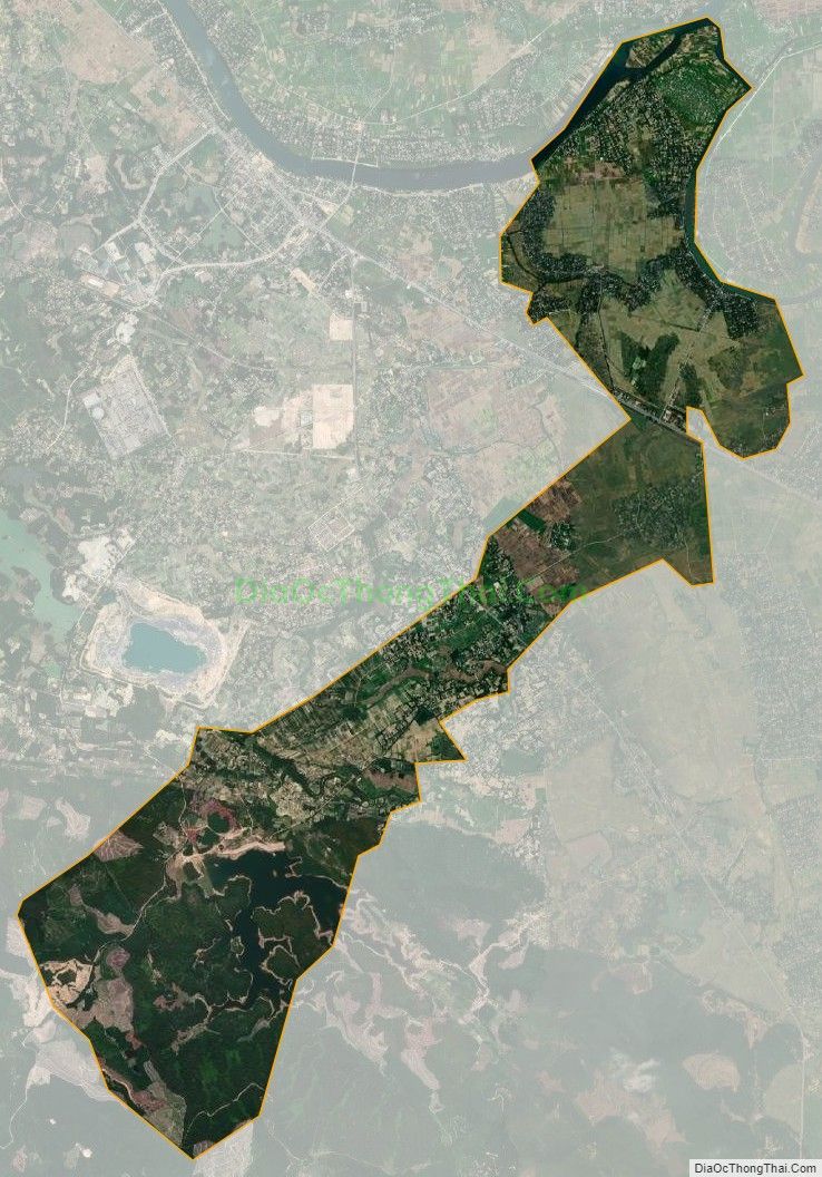 Bản đồ vệ tinh phường Hương Xuân, thị xã Hương Trà