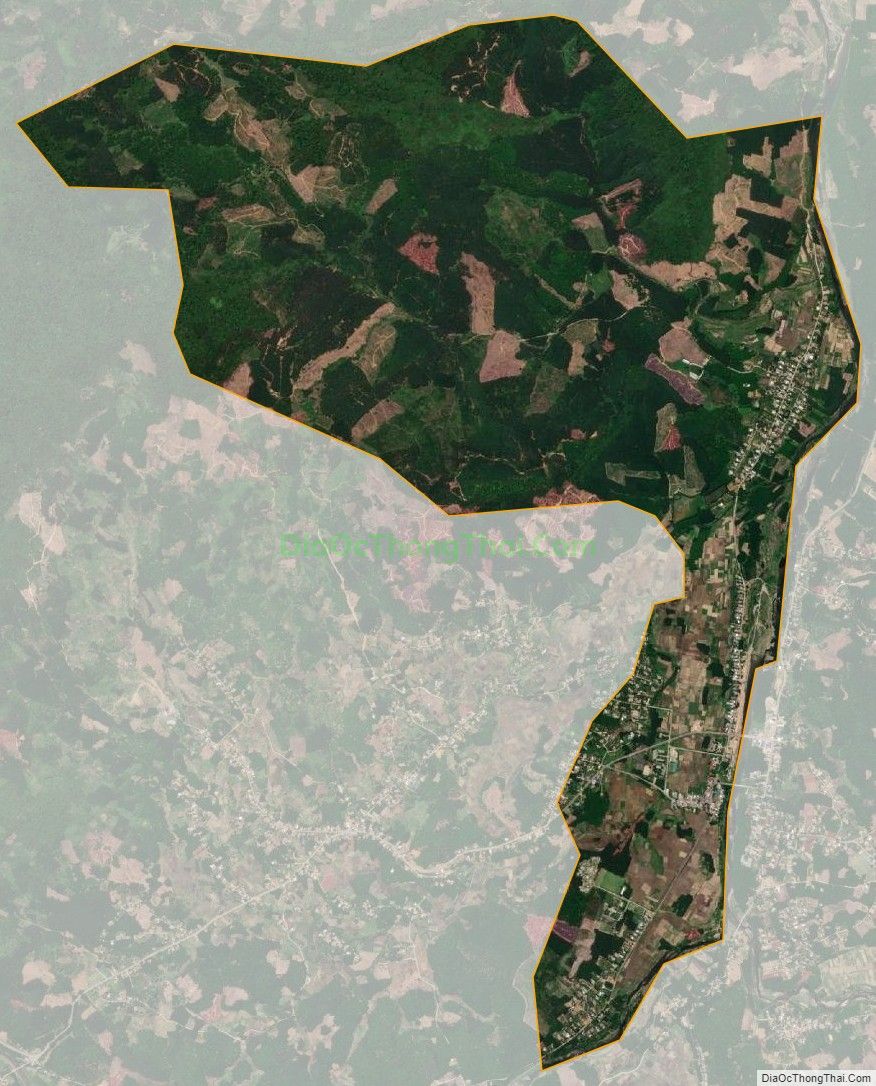 Bản đồ vệ tinh xã Hương Giang (cũ), huyện Nam Đông